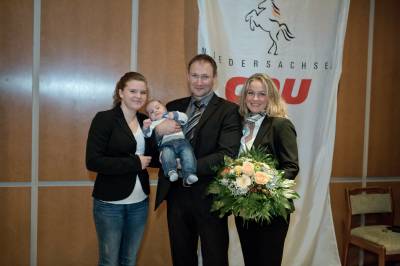 Zu den Gratulanten gehörte auch die Familie